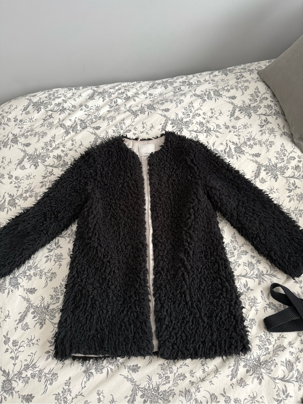 Wilfred Black Teddy Coat